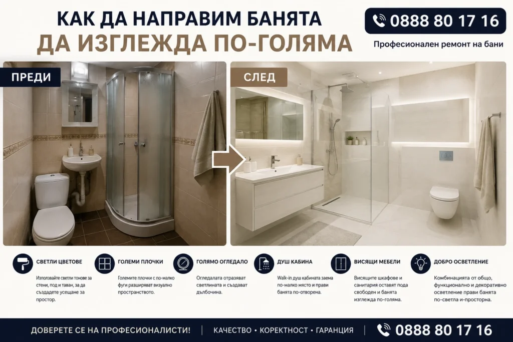 как да направим банята по-голяма